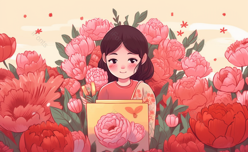 礼物贺卡康乃馨教师节背景图,插画/手绘图,插画/手绘图库,插画/手绘图下载,插画/手绘